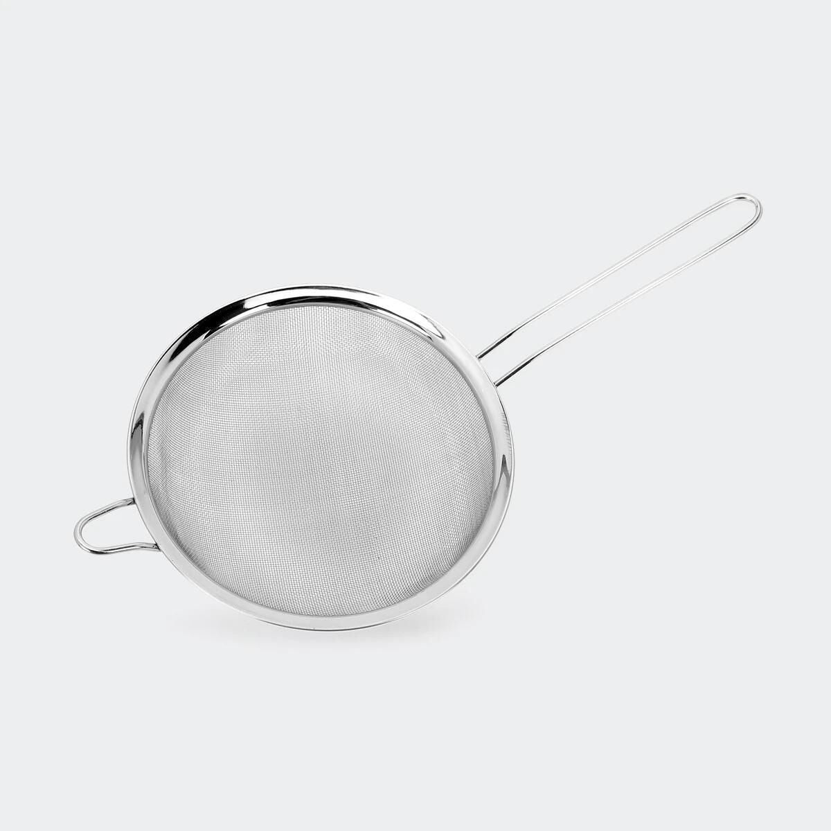 18cm Stainless Steel Mesh Strainer Sifter with Long Handle and Rest Hook