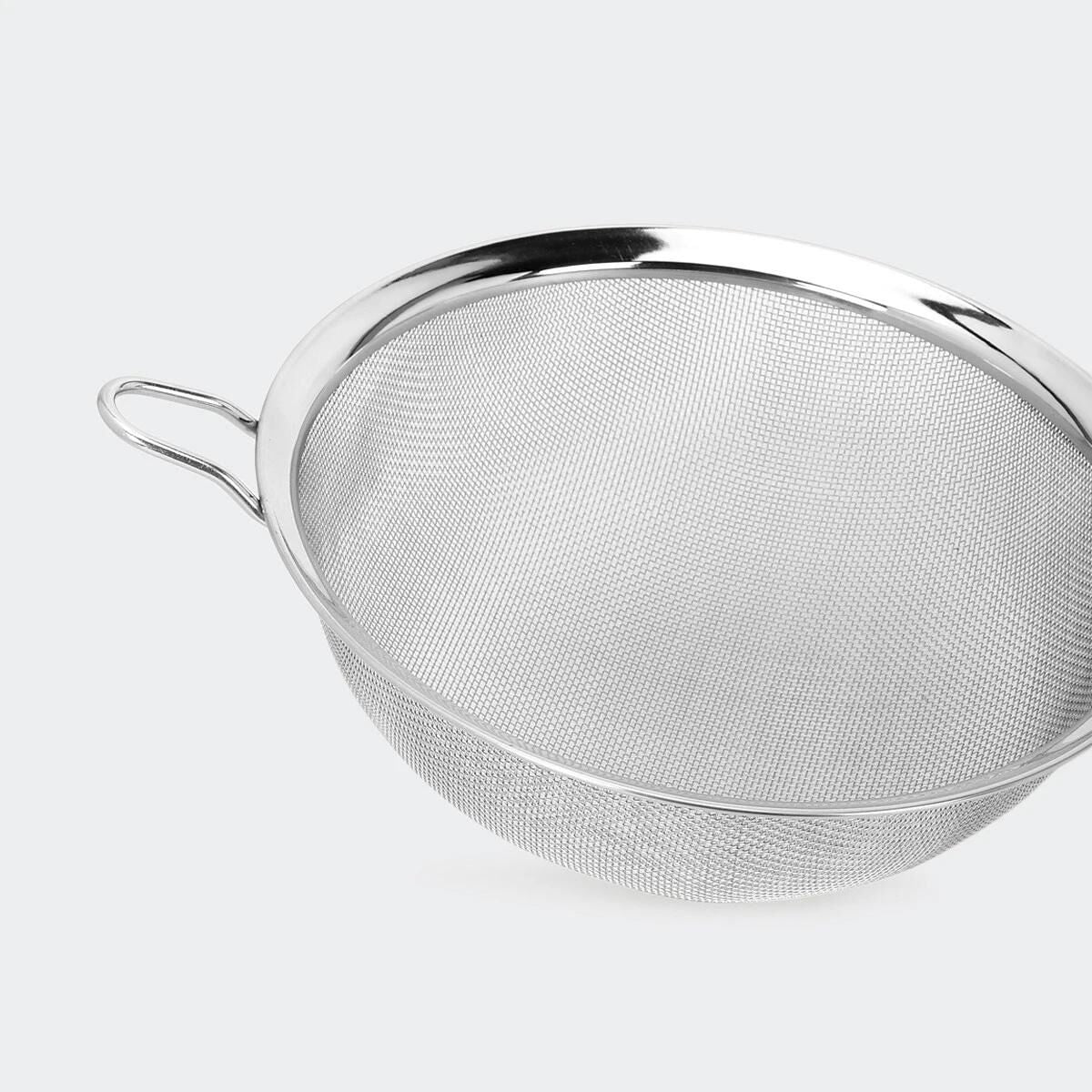 18cm Stainless Steel Mesh Strainer Sifter with Long Handle and Rest Hook