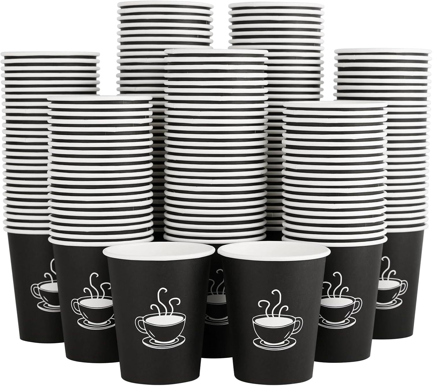 1200 Disposable Coffee Cups 8oz Extra Strong Takeaway Paper Take Away Bulk