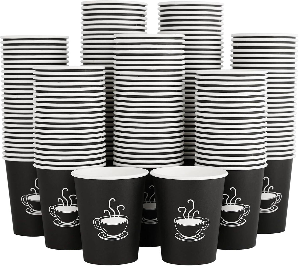 1000x Extra Large Disposable Coffee Cups 12oz Strong Takeaway Paper Take Away Bulk