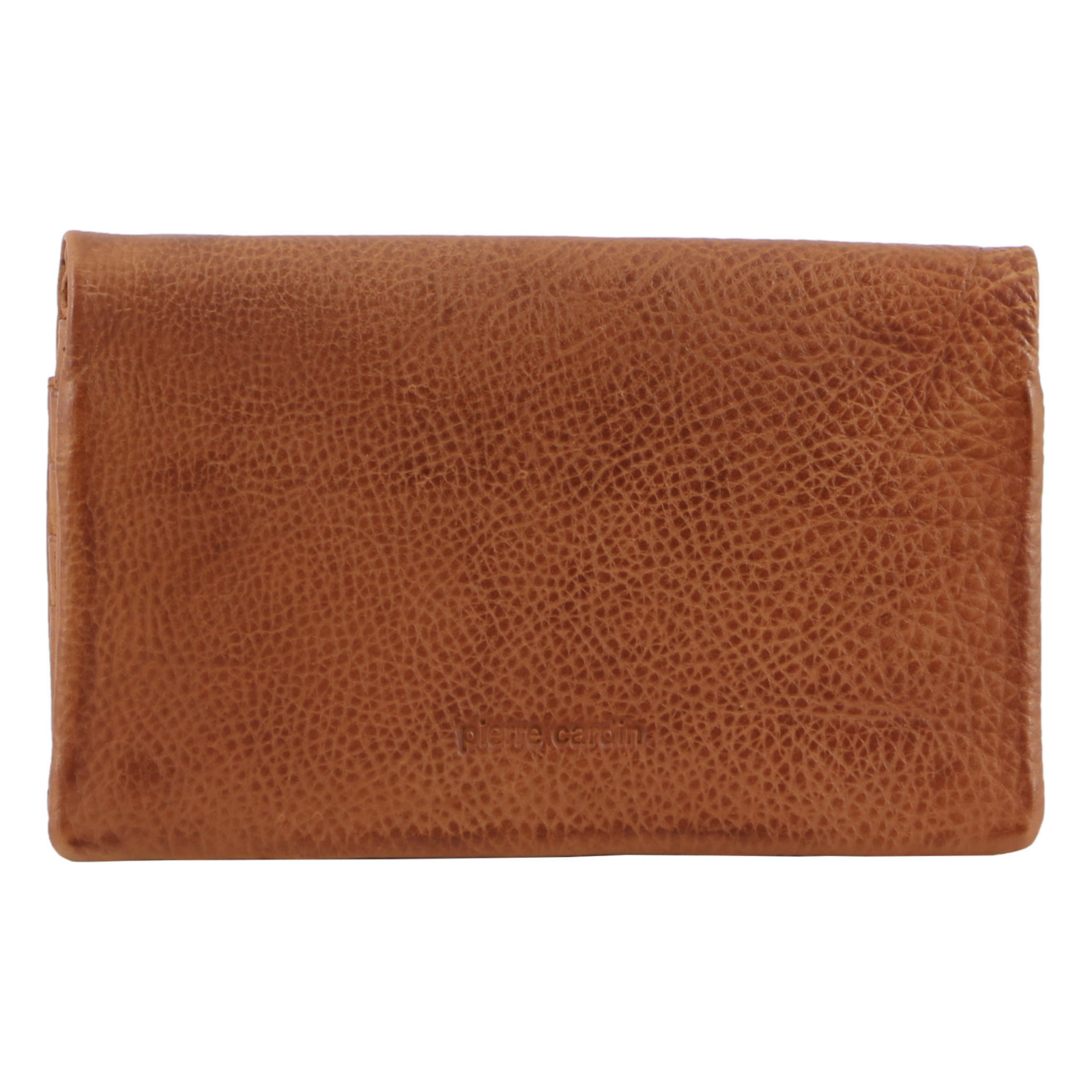 Pierre Cardin Ladies Womens Genuine Leather Bi-Fold RFID Purse Wallet - Cognac