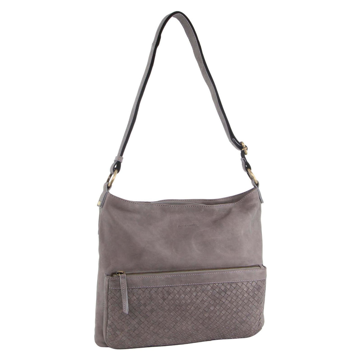 Pierre Cardin Woven Leather Ladies Cross-Body Bag Handbag - Sky Blue