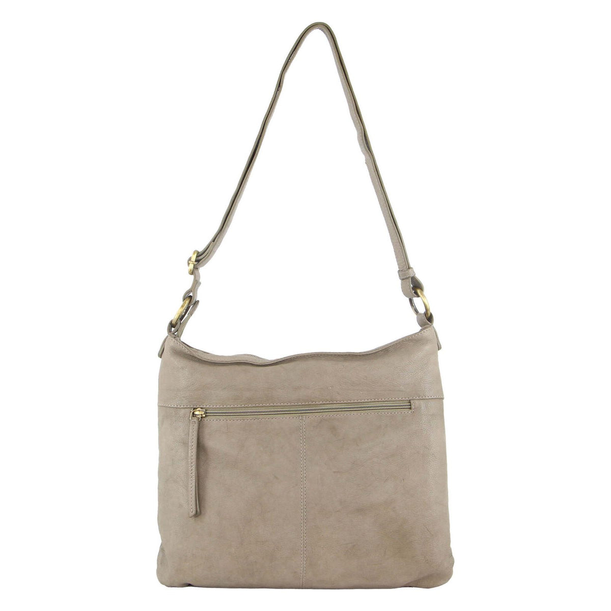 Pierre Cardin Woven Leather Ladies Cross-Body Bag Handbag - Taupe