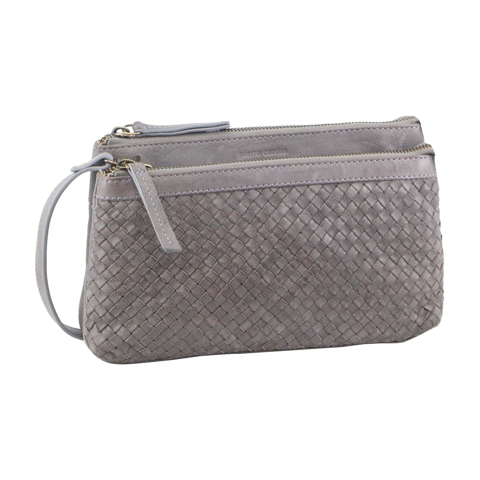 Pierre Cardin Woven Ladies Crossbody/ Clutch Bag - Sky Blue