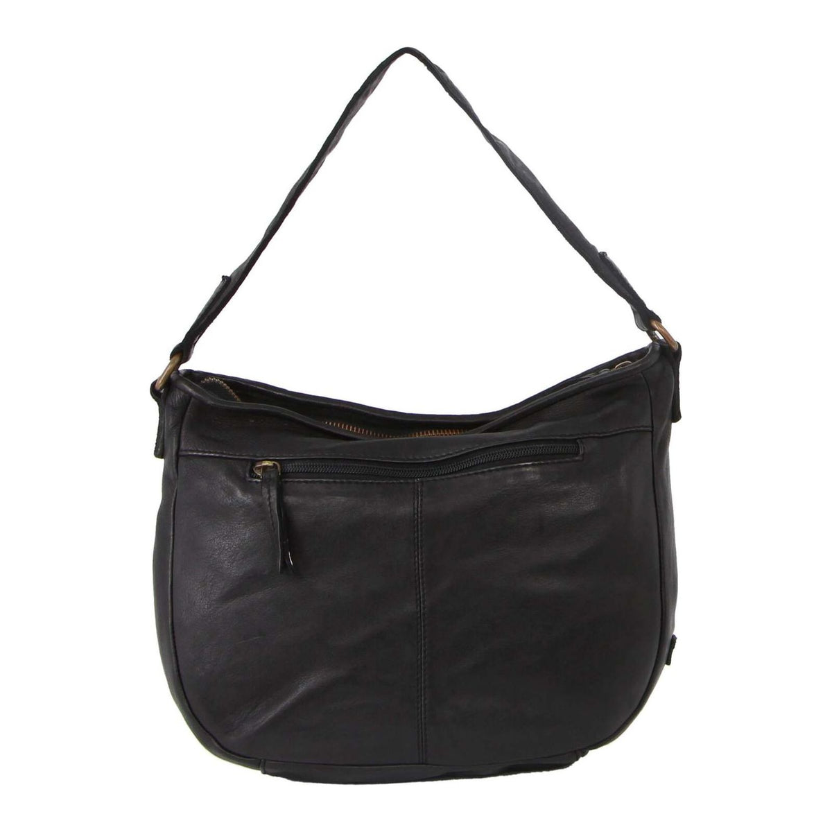 Pierre Cardin Woven Leather Ladies Cross-Body Bag - Black