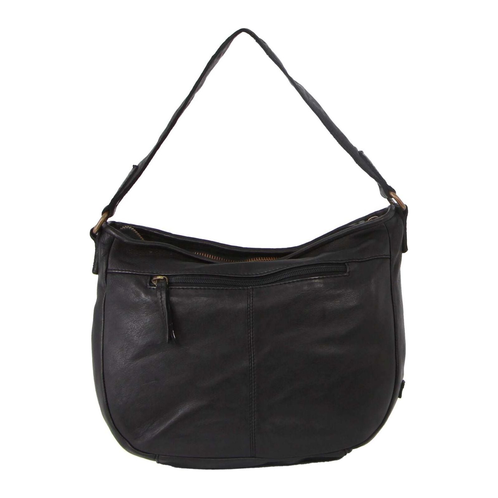 Pierre Cardin Woven Leather Ladies Cross-Body Bag - Black