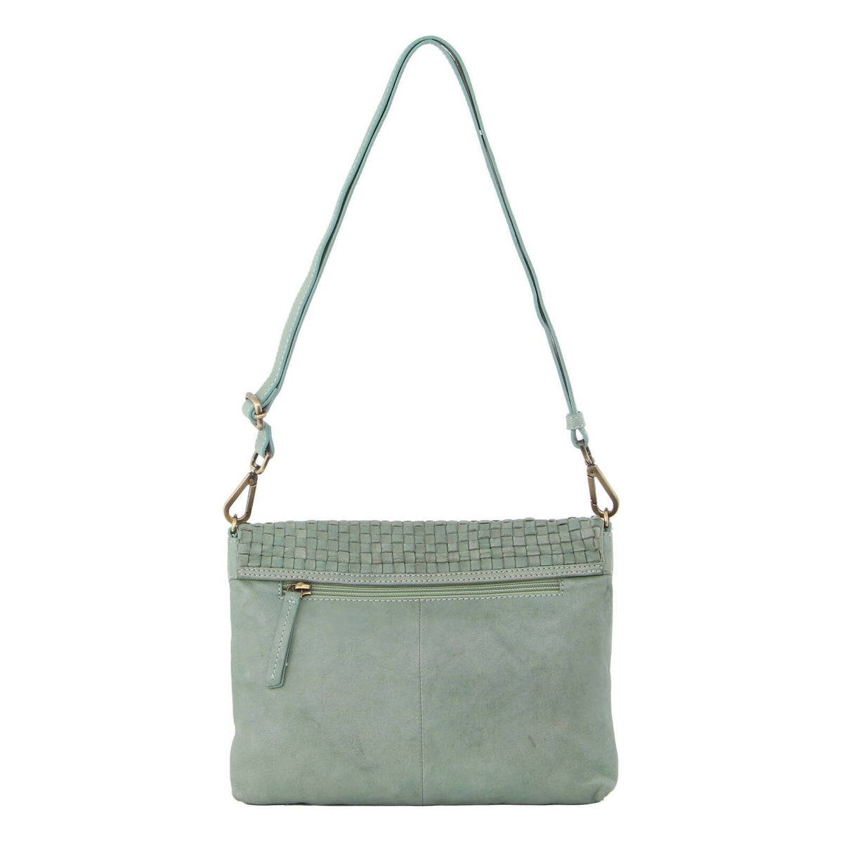 3-Piece Set Pierre Cardin Womens Woven Cross-Body Bag - Mint Green