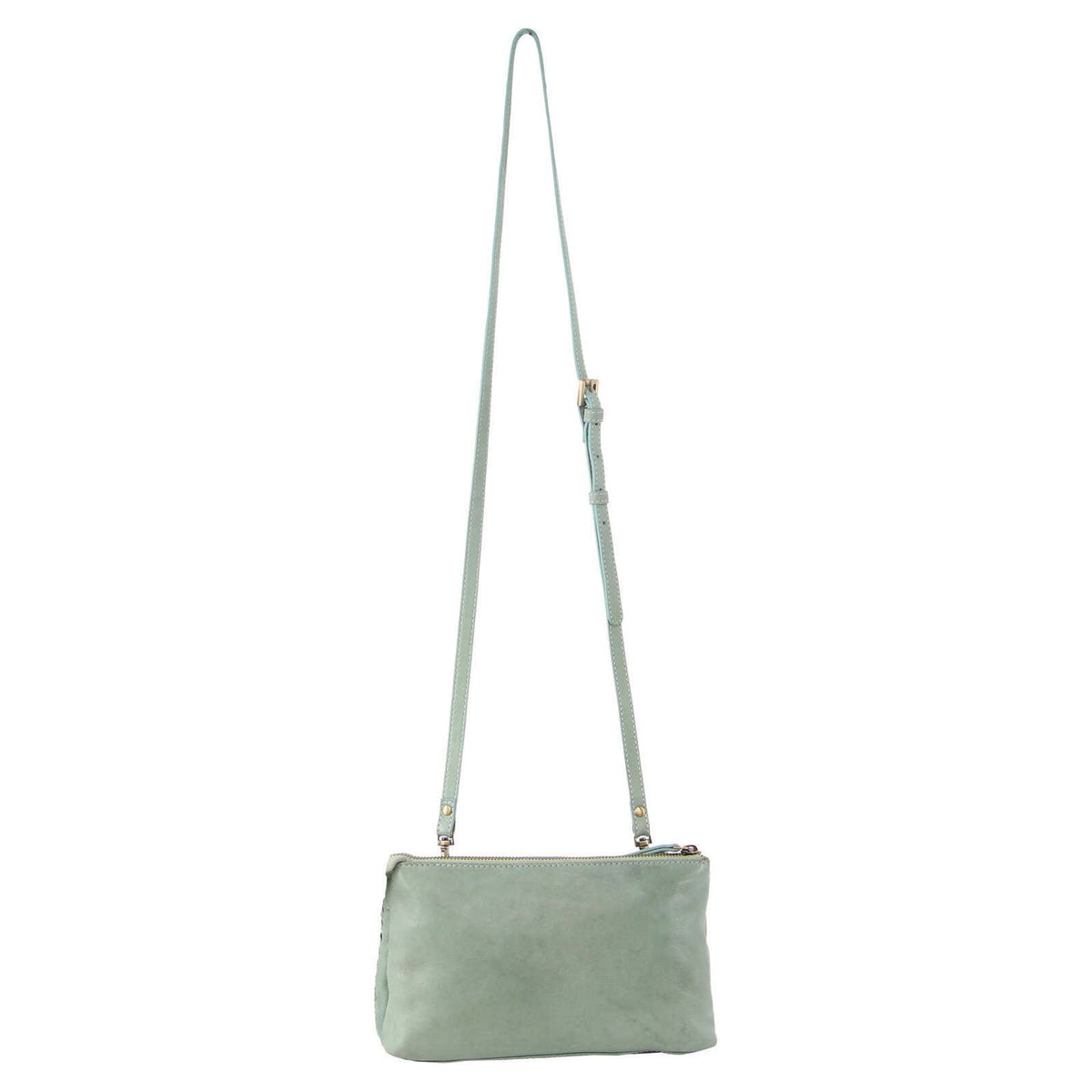 3-Piece Set Pierre Cardin Womens Woven Cross-Body Bag - Mint Green