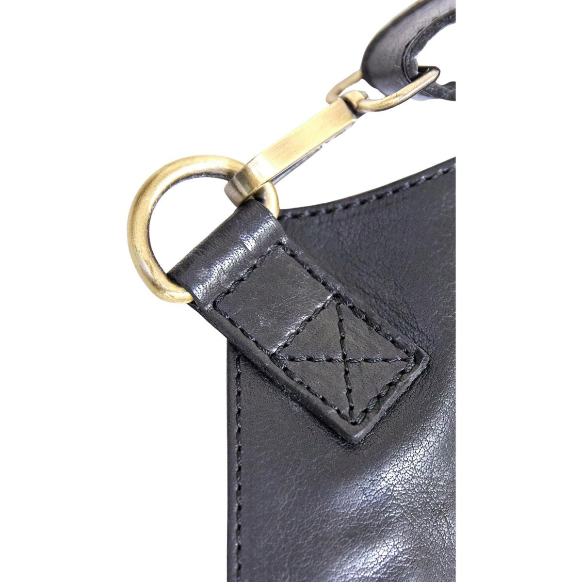 Pierre Cardin Professional Leather Apron Butcher Woodwork Hairdressing Barber Chef - Black