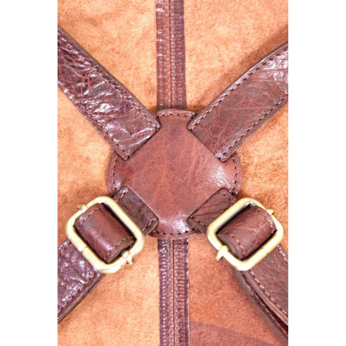 2x Pierre Cardin Professional Leather Apron Butcher Woodwork  Barber - Chestnut