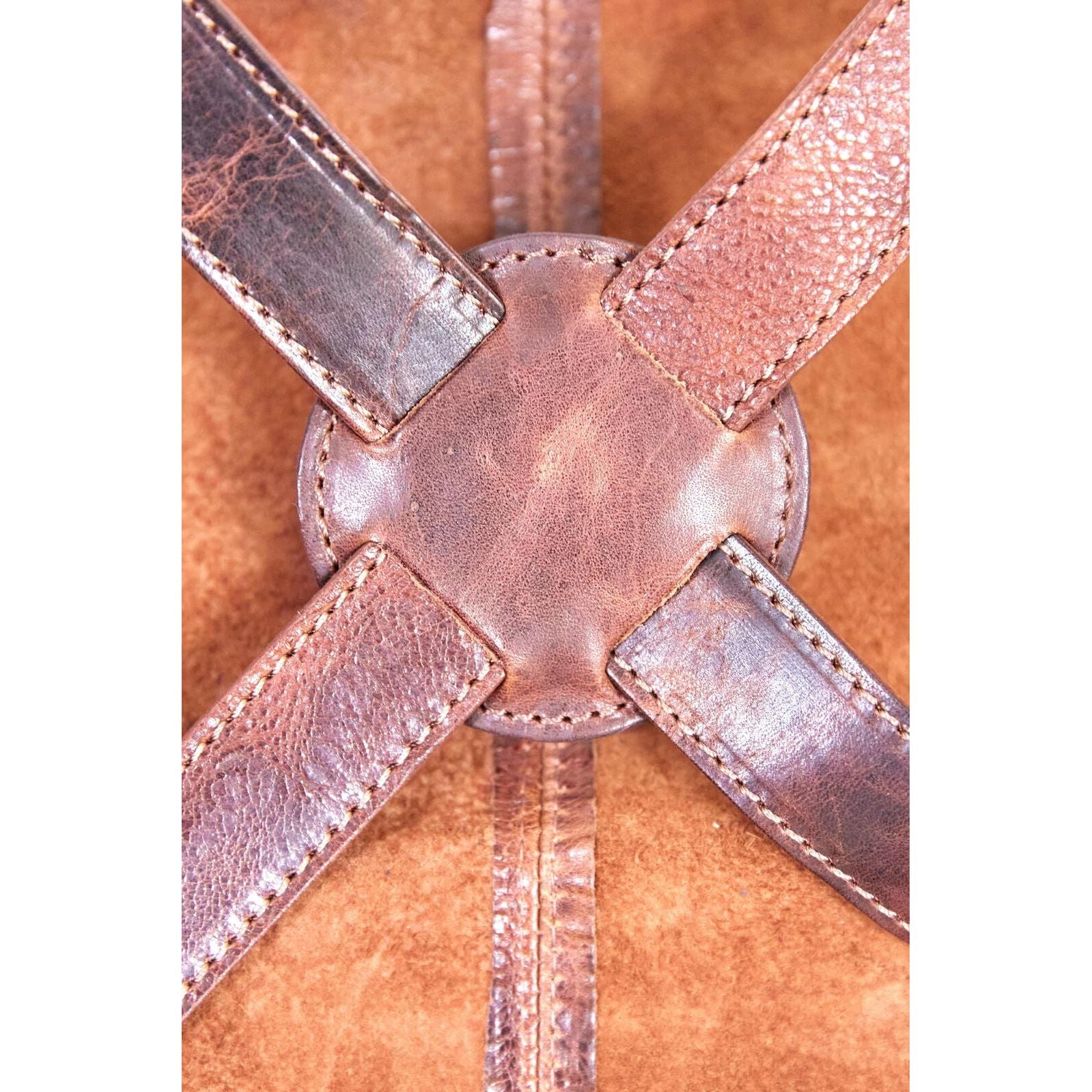 Pierre Cardin Professional Leather Apron Butcher Woodwork Hairdressing Barber Chef - Cognac