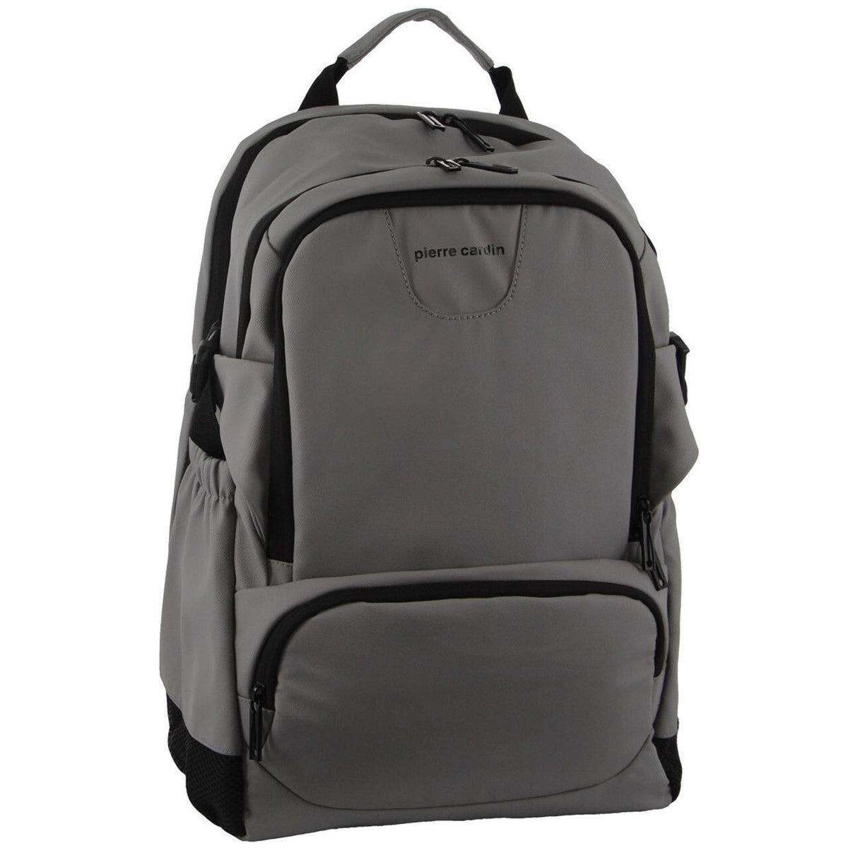 Pierre Cardin Backpack Bag Travel &amp; Business w/ Laptop Computer Sleeve - Grey