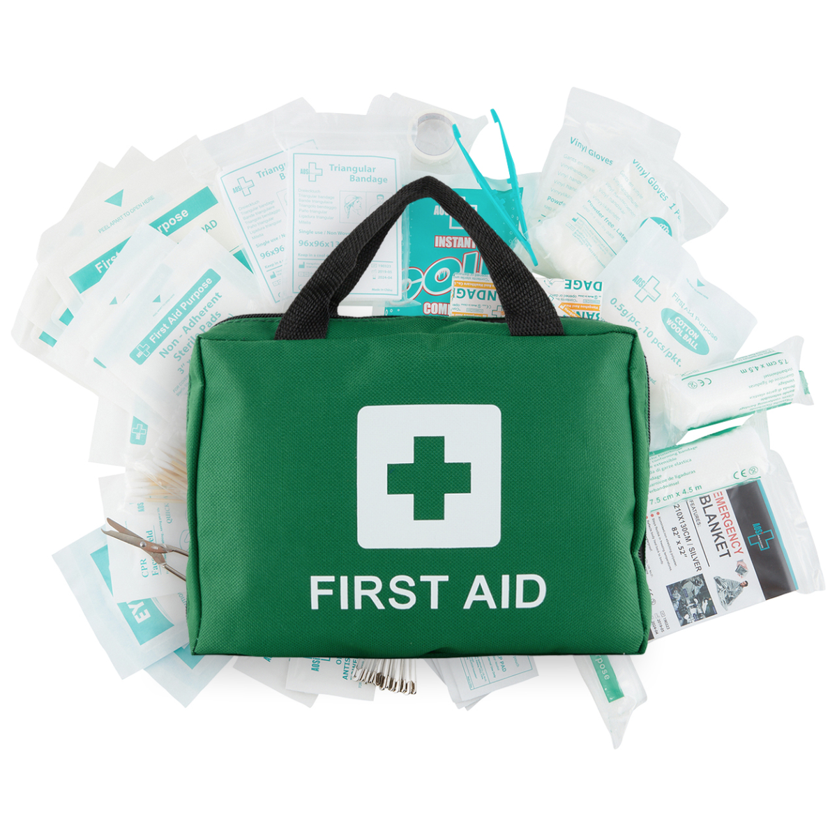 210 PCS Emergency First Aid Kit Medical Travel Set Workplace Family Safety AU