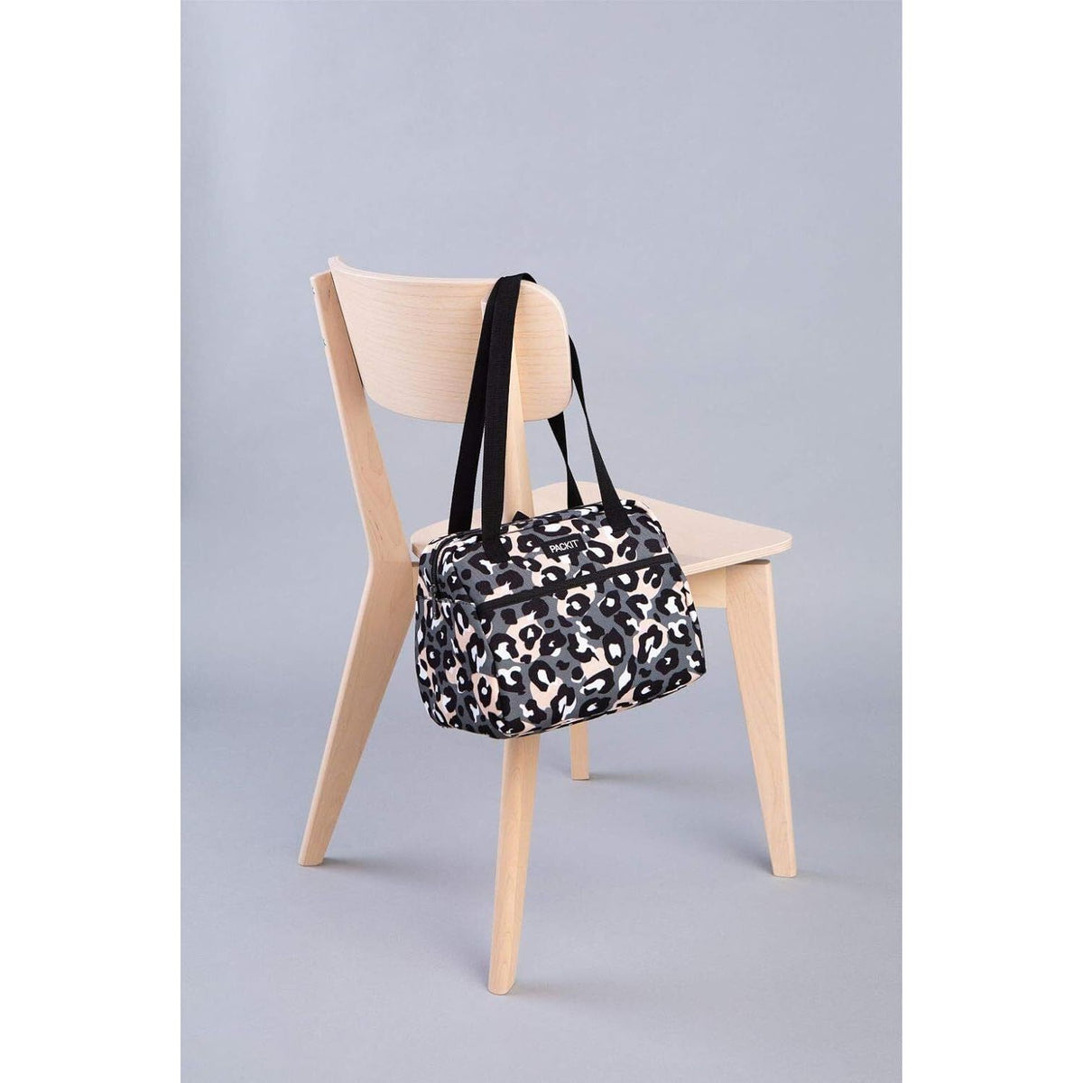 PACKIT Freezable Ice Lunch Bag Tote Food Storage Camping Travel Tiger - Wild Leopard