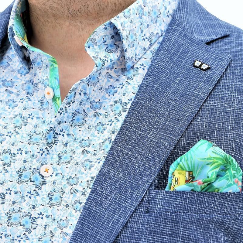 Mens SpongeBob Squarepants Sports Suit Jacket Hawaiian - Blue