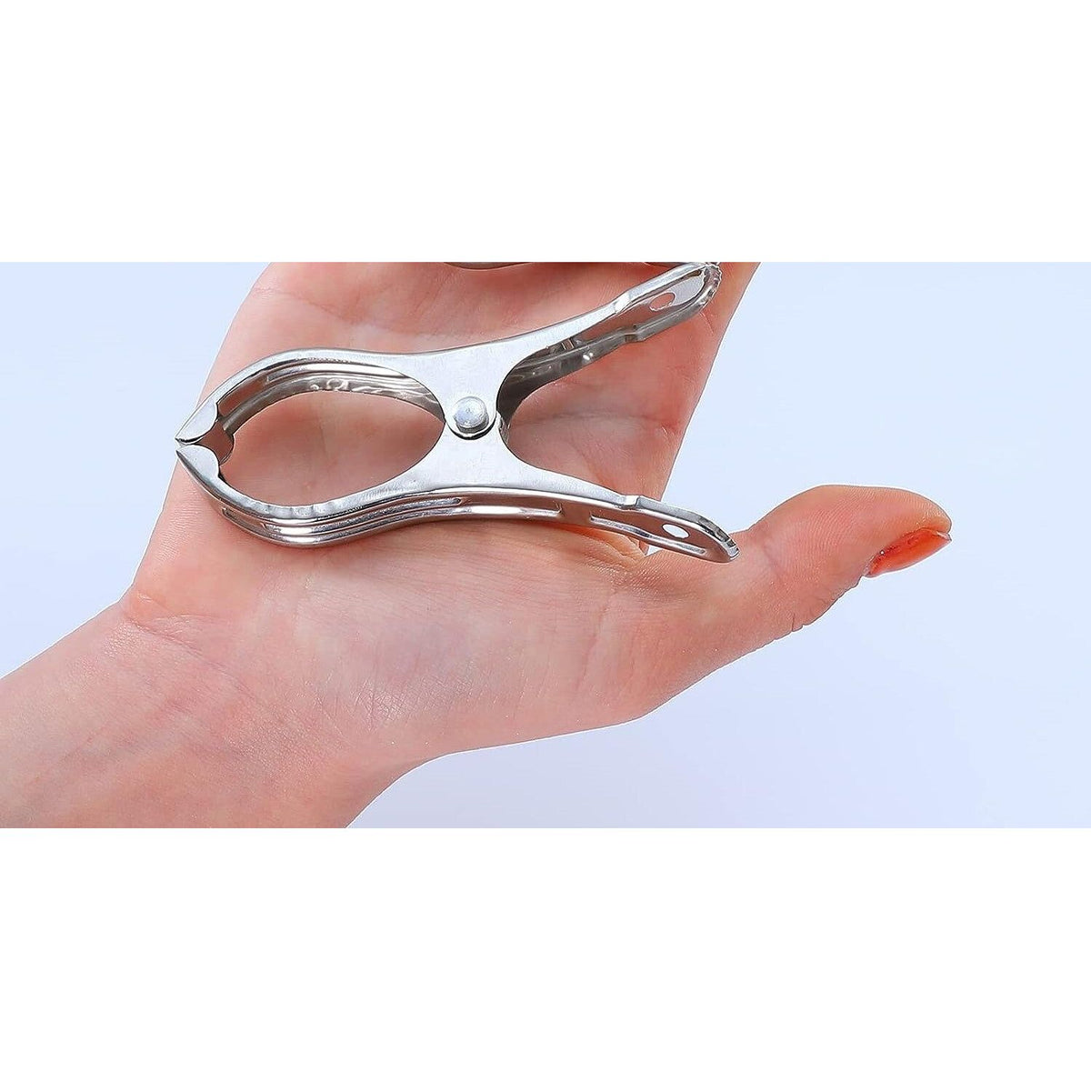 6x STAINLESS STEEL CLOTHES PEGS Laundry Clips Washing Line Clothespin