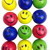 12x STRESS BALLS Hand Relief Squeeze Toy Reliever Antistress Soft Smiley MULTI