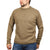 100% SHETLAND WOOL CREW Round Neck Knit JUMPER Pullover Mens Sweater Knitted - Nutmeg (23) - 6XL