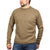 100% SHETLAND WOOL CREW Round Neck Knit JUMPER Pullover Mens Sweater Knitted - Nutmeg (23) - XL