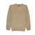 100% SHETLAND WOOL CREW Round Neck Knit JUMPER Pullover Mens Sweater Knitted - Beige (03) - 6XL