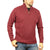 100% SHETLAND WOOL Half Zip Up Knit JUMPER Pullover Mens Sweater Knitted - Burgundy (97) - XL