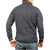 100% SHETLAND WOOL Half Zip Up Knit JUMPER Pullover Mens Sweater Knitted - Denim Blue (45) - XL