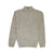 100% SHETLAND WOOL Half Zip Up Knit JUMPER Pullover Mens Sweater Knitted - Grey (21) - S