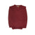 100% Shetland Wool V Neck Knit Jumper Pullover Mens Sweater Knitted - Burgundy (97) - M