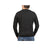 100% Shetland Wool V Neck Knit Jumper Pullover Mens Sweater Knitted - Plain Black - 3XL