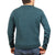 100% Shetland Wool V Neck Knit Jumper Pullover Mens Sweater Knitted - Sherwood (32) - M