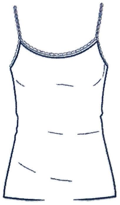Thermo Fleece Ladies Wool Blend Camisole w Lace Thermal Thermals Womens Top  - Natural