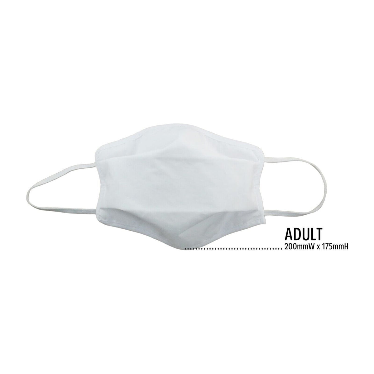 3x Tigerplast Fabric Face Mask Washable Reusable Mask Protect Cover - White