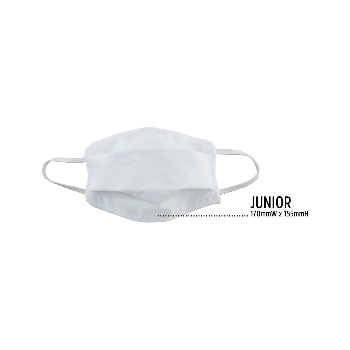 6x Tigerplast Kids Fabric Face Mask Washable Reusable Mask Protect Cover Black