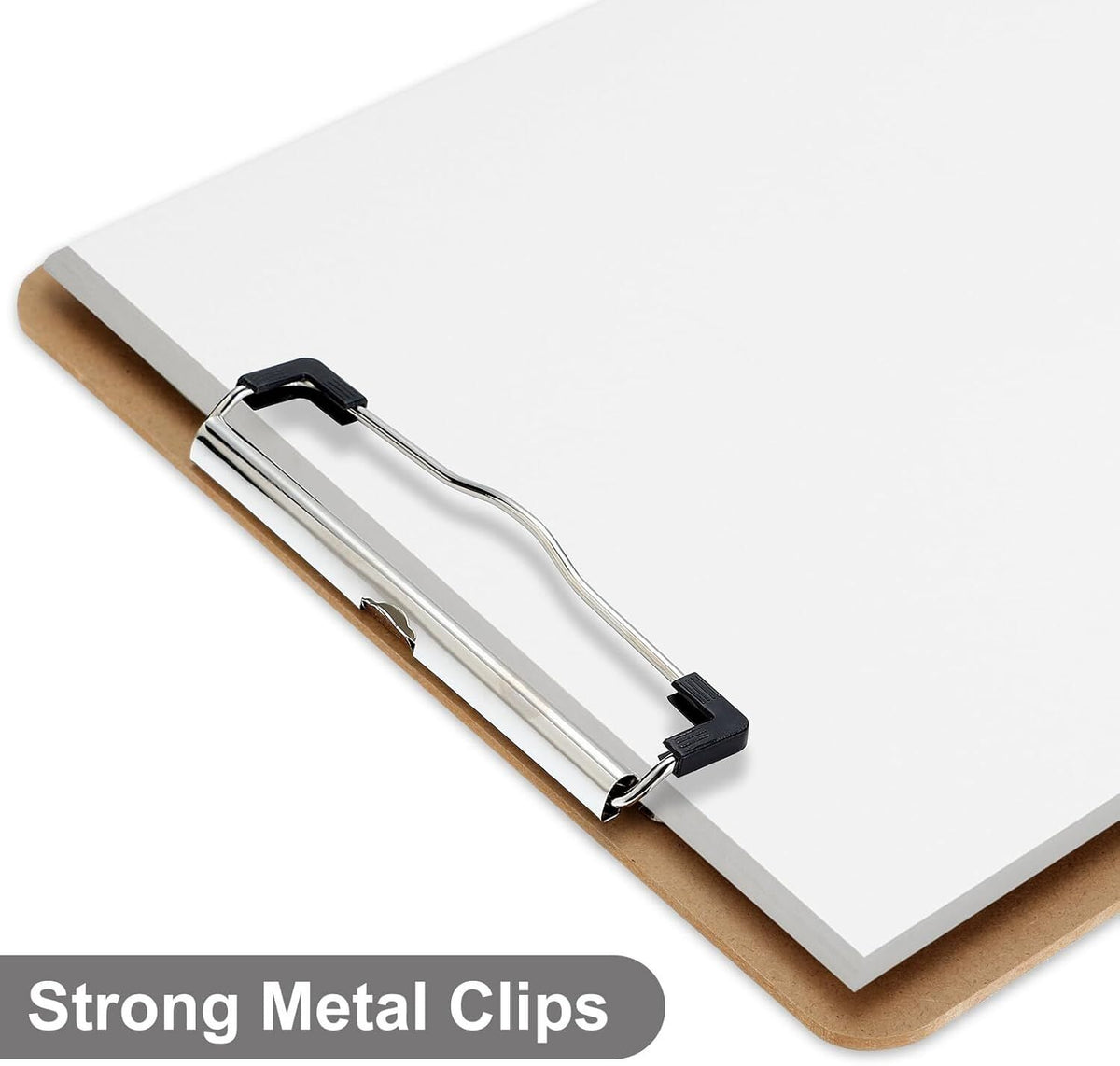 WOODEN A5 CLIPBOARD Hardboard Menu Clip Office Restaurant Writing Board Holder