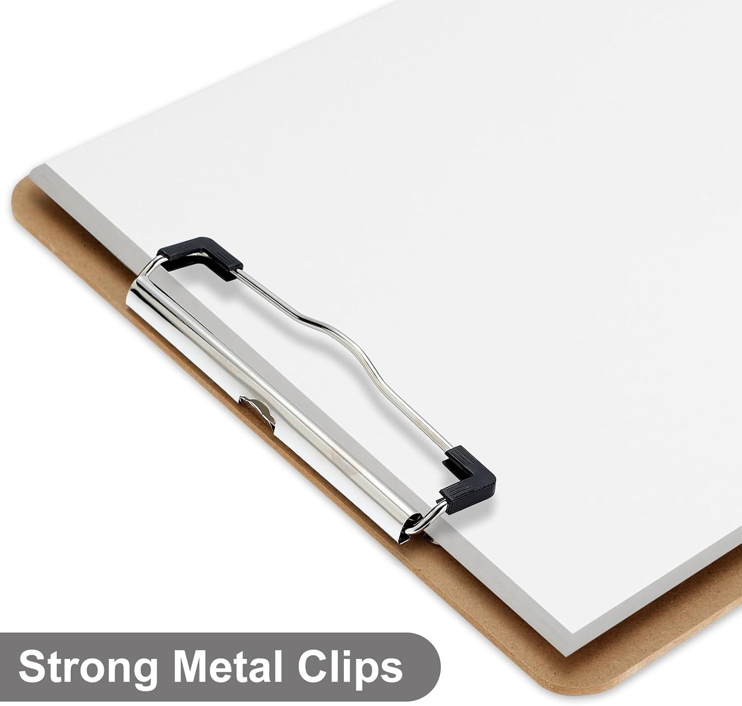 WOODEN A5 CLIPBOARD Hardboard Menu Clip Office Restaurant Writing Board Holder