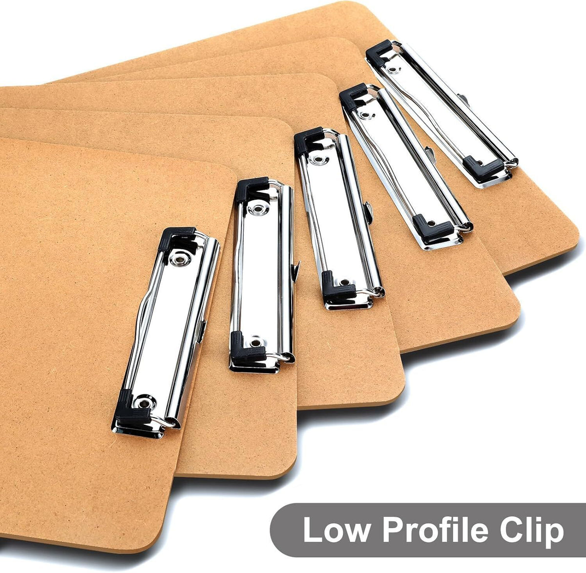 WOODEN A5 CLIPBOARD Hardboard Menu Clip Office Restaurant Writing Board Holder