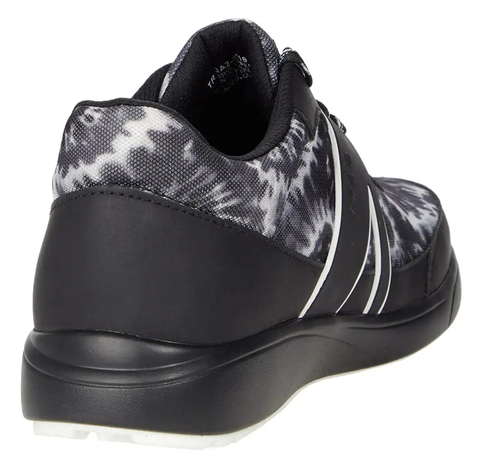 Alegria Womens TRAQ Qarma 2 Athletic Sneaker Smart Shoes- Black White Blast Off