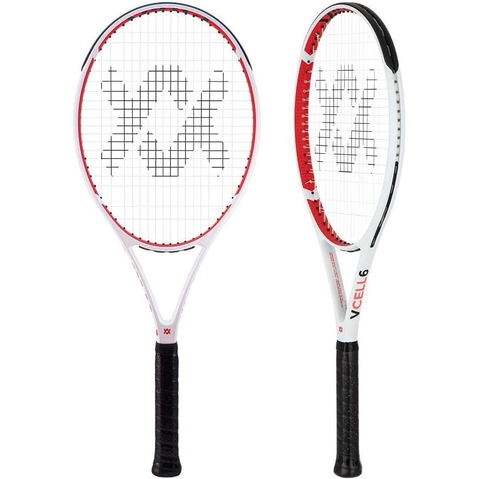 VOLKL V-CELL 6 Tennis Racquet - Fully Strung Racket &amp; Free Dampener - 4 1/4