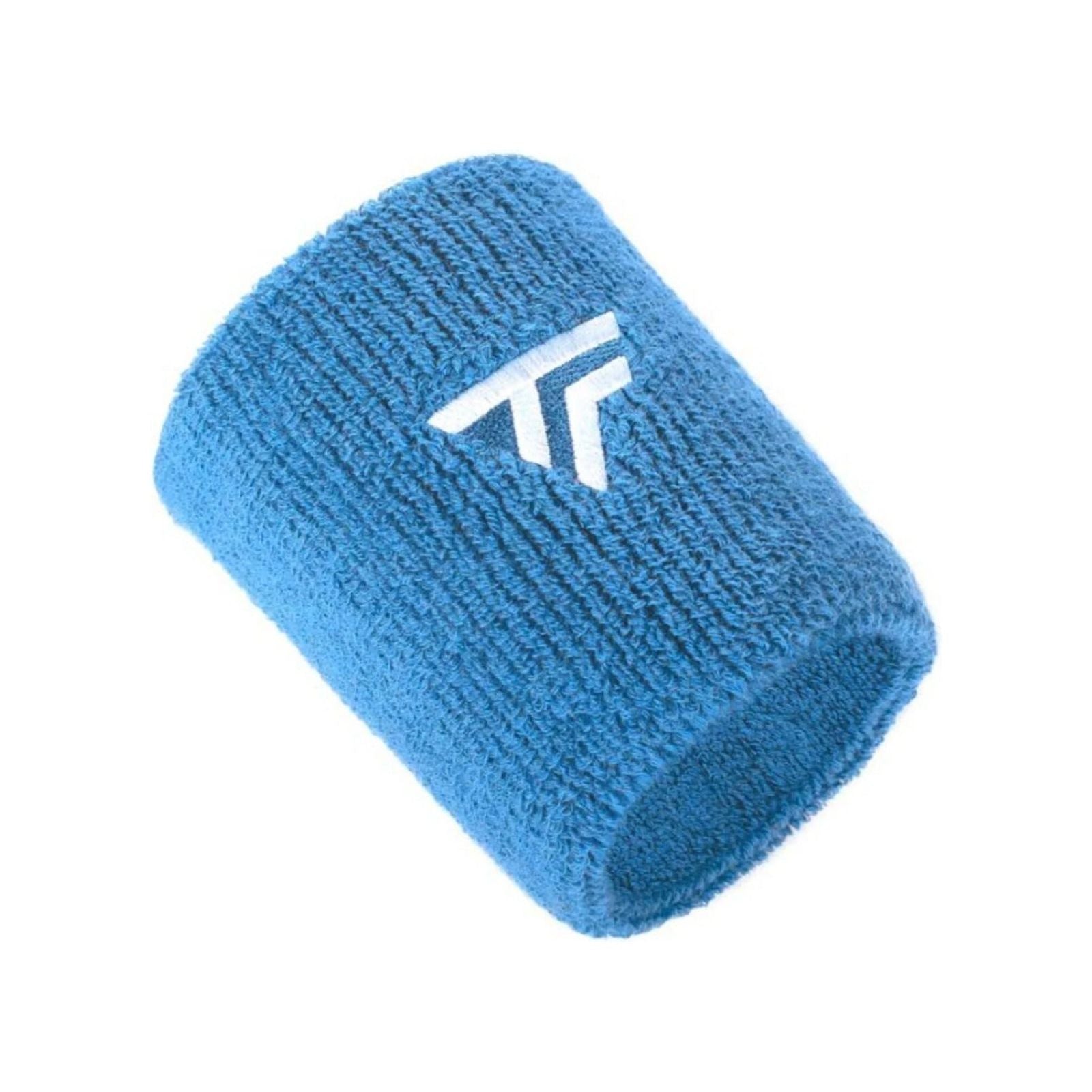 Tecnifibre Tennis XL Wristband Wrist Bands Sweatband Sport Squash Cotton - Azur