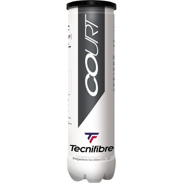 18 Cans of 4 Tecnifibre Court Tournament Tennis 72 Balls Bulk Box - ITF & USTA Approved