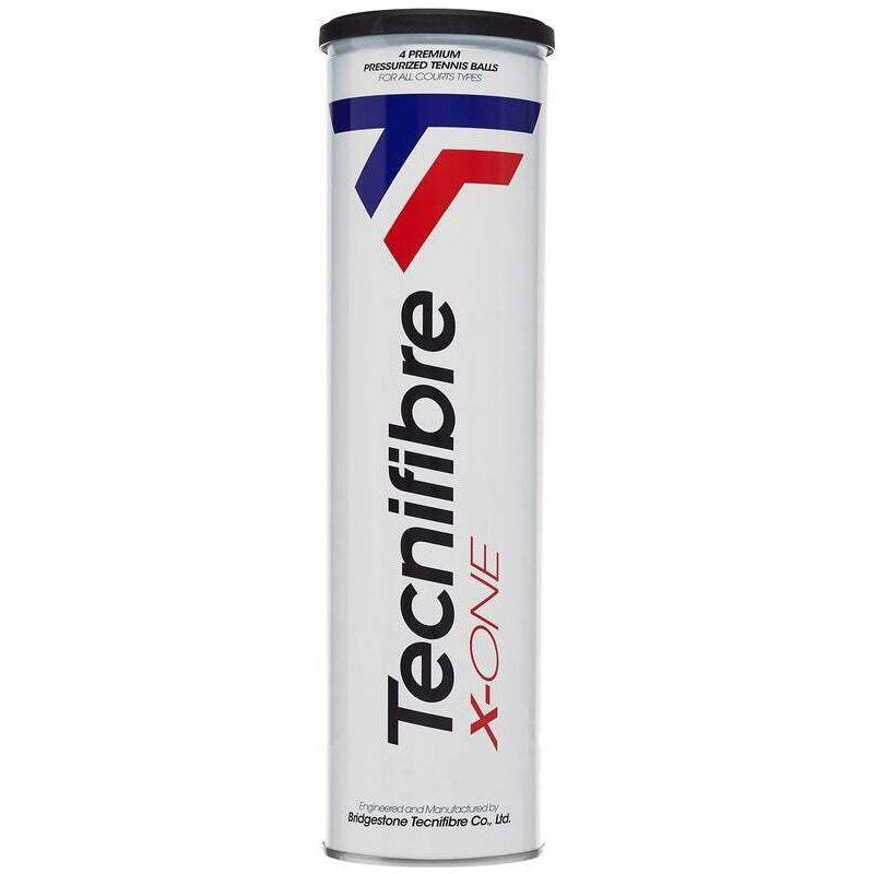 1 Can of 4 Tecnifibre X-One 4 Tournament Tennis Balls - ITF &amp; USTA Approved