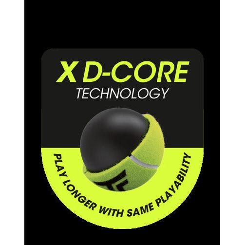 1 Can of 4 Tecnifibre X-One 4 Tournament Tennis Balls - ITF & USTA Approved