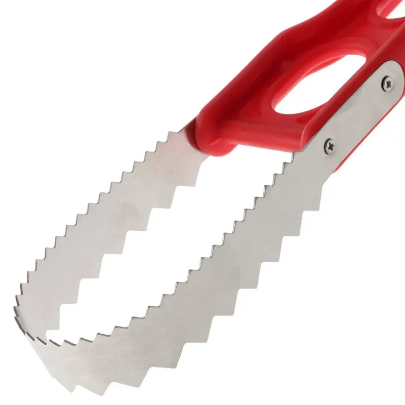 Ergonomic Premium Sturdy Fish Scaler Scaling Tool - Large (25cm Long)
