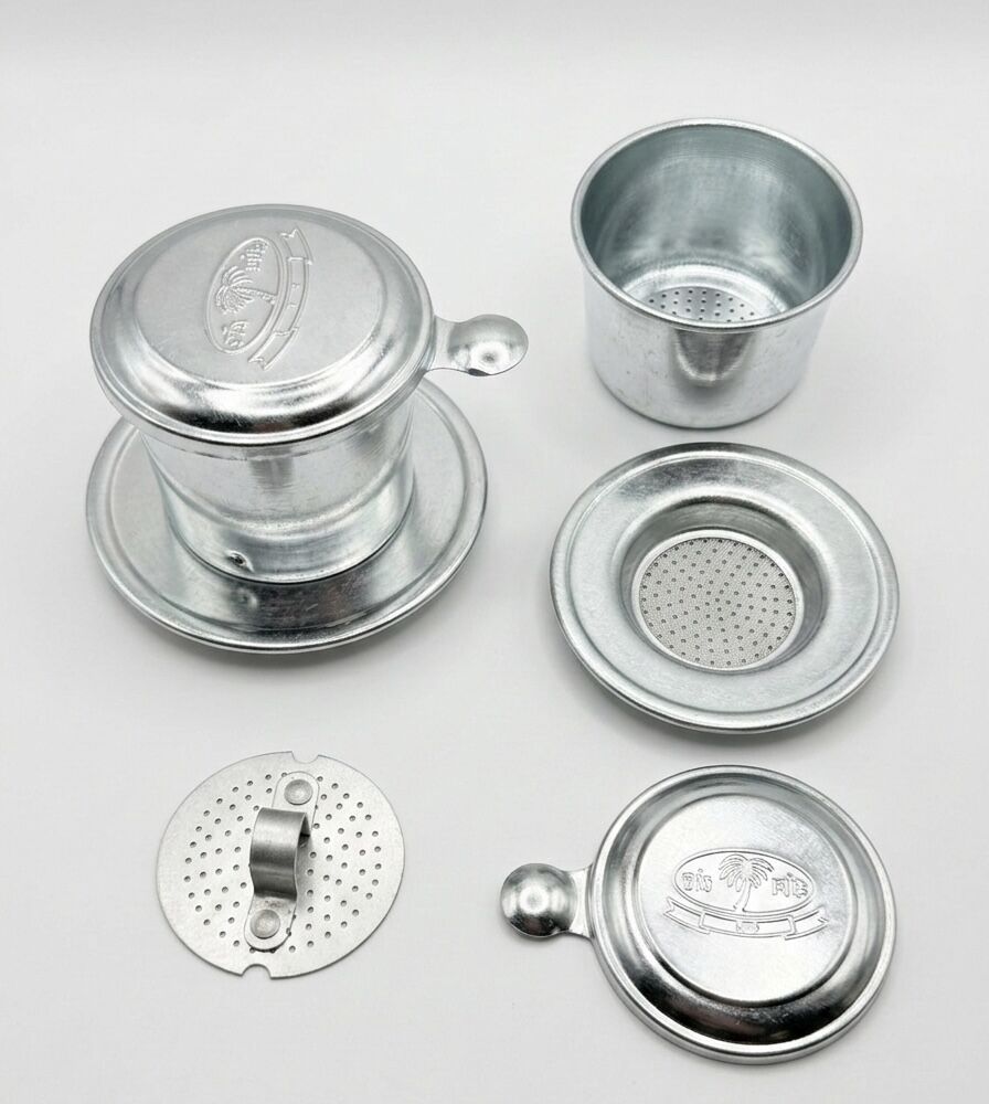 Aluminium Vietnam Vietnamese Coffee Simple Drip Filter Maker Infuser Home (Phin) - 7cm Diameter