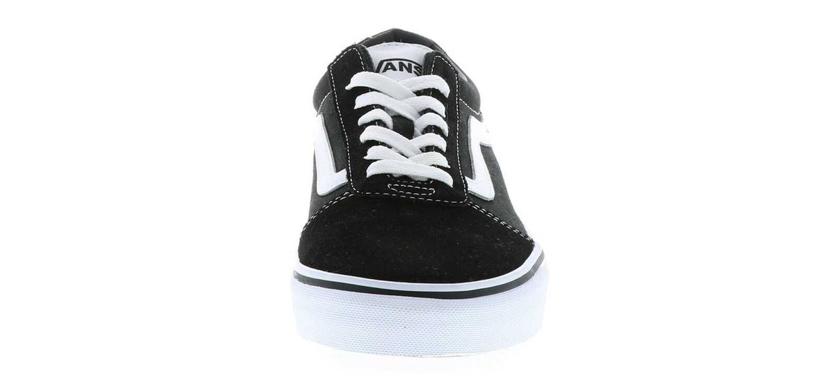Vans Mens Ward Suede Canvas Sneakers Shoes - Black/White