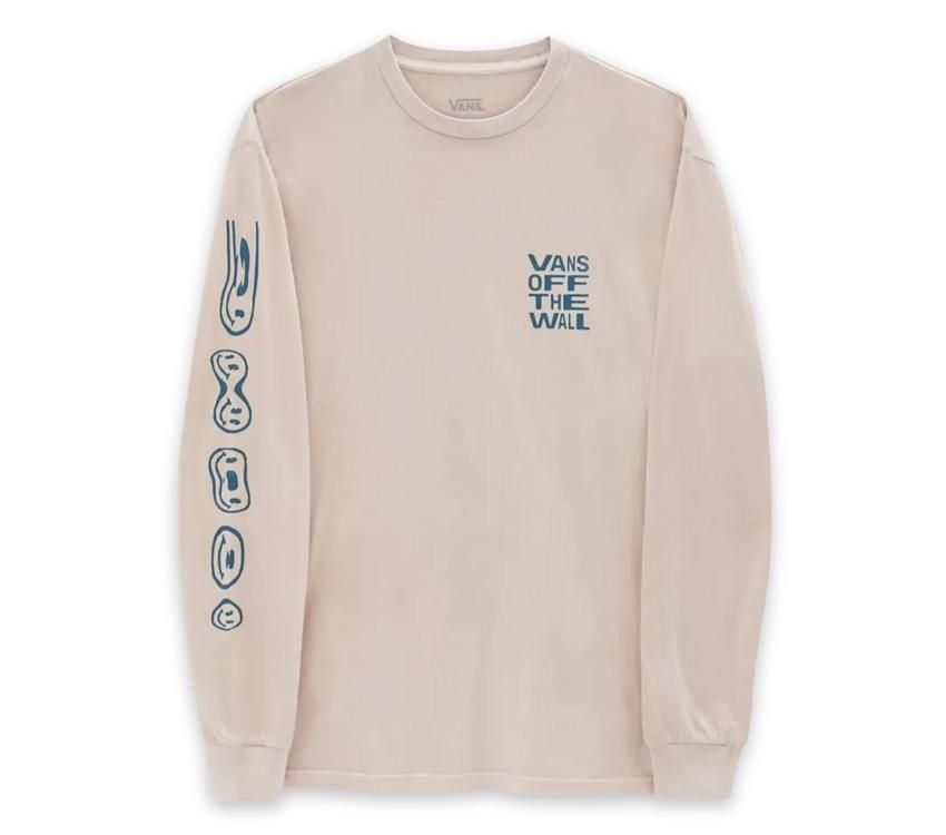Vans Mens Have A Trip Long Sleeve T-shirt Top - Oatmeal