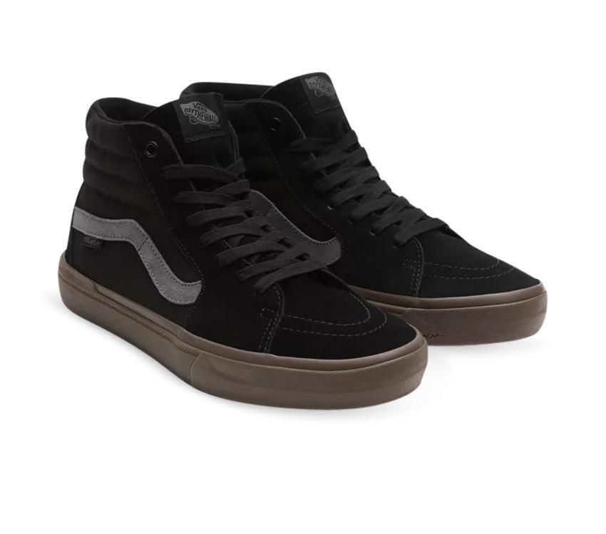 Vans Mens BMX SK8-HI Shoes High Top Runners Sneakers Skate - Black/Dark Gum