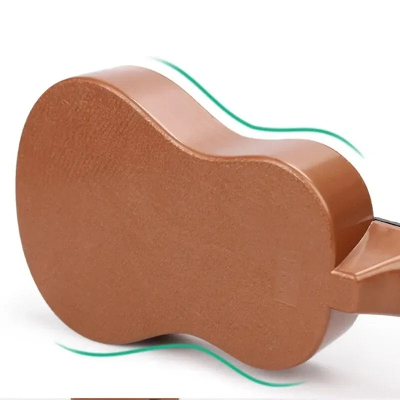 Playable Childrens 44cm Ukulele Toy Guitar w/ Nylon Strings for Beginners (Assorted Colours)