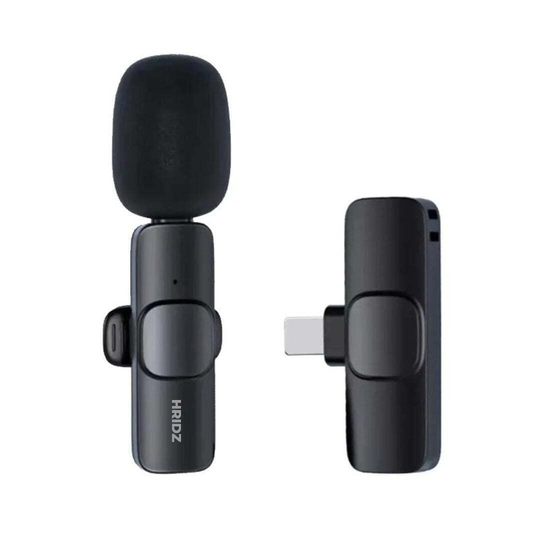 Hridz HZ9 Wireless Rechargeable 1 in 1 Microphone For fast connection Port Devices Recording Interview