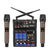 HRIDZ EMC-G04 Audio Mixer with UHF Wireless Microphone for DJ Karaoke PC Record
